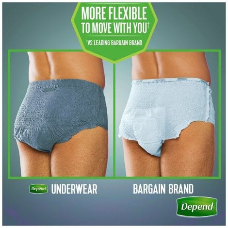 depend flex fit men comparison depend flex fit men comparison