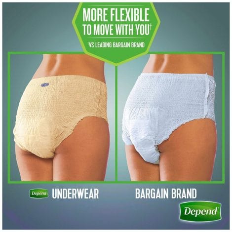 depend flex fit women comparison depend flex fit women comparison