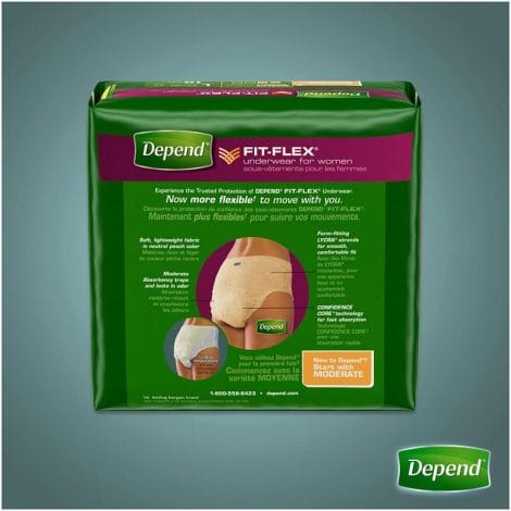 depend flex fit women package depend flex fit women package