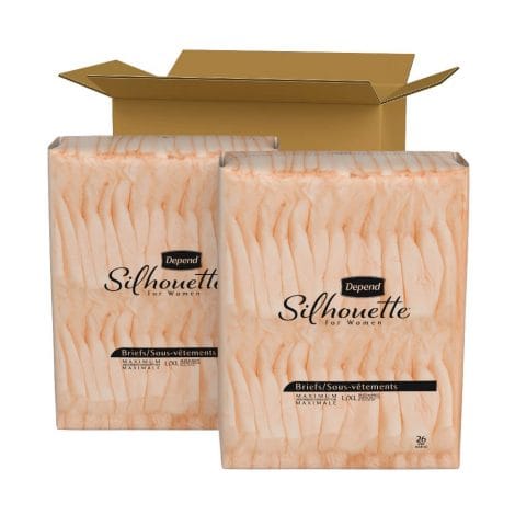 depend silhouette maximum absorbency 6 depend silhouette maximum absorbency 6