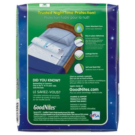 goodnites diaposable bed mats 1 goodnites diaposable bed mats 1
