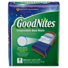 goodnites diaposable bed mats