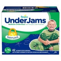 pampers underjams boys bedtime underwear