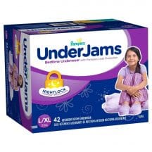 pampers underjams girls bedtime underwear 1