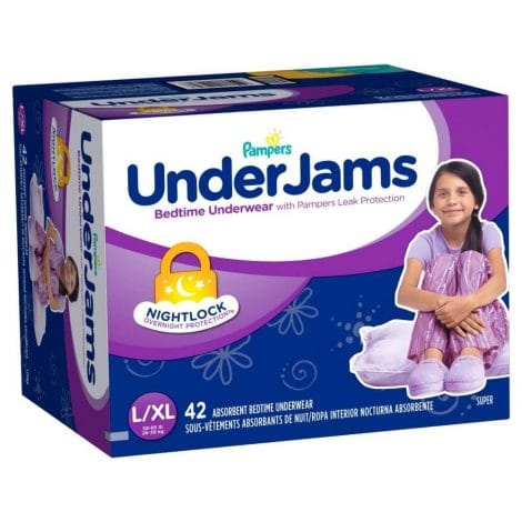 pampers underjams girls bedtime underwear 1 pampers underjams girls bedtime underwear 1